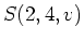 $S(2,4,v)$