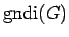 $ \mathrm{gndi}(G)$