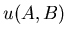 $u(A,B)$