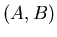 $(A, B)$