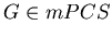 ${G\in mPCS}$