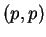 $(p,p)$