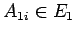 $ A_{1i} \in E_1$