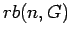 $ rb(n,G)$