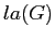 $ la(G)$
