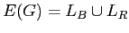 $ E(G)=L_B\cup L_R$