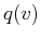 $q(v)$