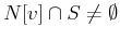$ N[v]\cap S \not = \emptyset$