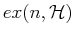 $ex(n,\mathcal H)$