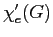 $ \chi '_e(G)$