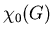 $\chi_0(G)$